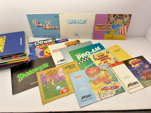 Nes game manual - game, lot