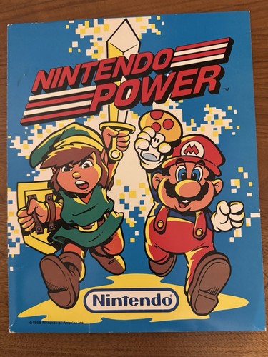 Vintage nintendo power folder - vintage,